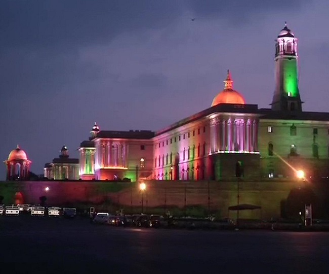 In Pics: From Rashtrapati Bhavan to Parliament building, India illuminates  in tricolour on Independence Day eve